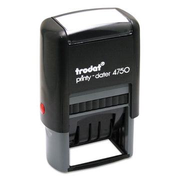Trodat® Printy Economy 5-in-1 Date Stamp, Self-inking, 1.63" X 1", Blue-red freeshipping - TVN Wholesale